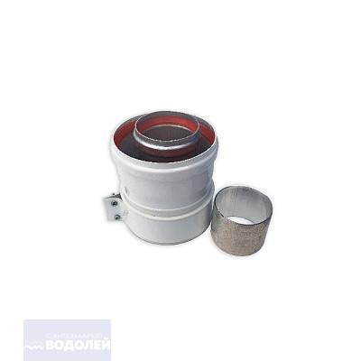 Адаптер коаксиальный вертикальный d60/100мм (ARISTON, Vaillant, Protherm) арт TR.6003(1)