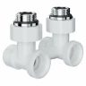Узел ниж/подключения ROYAL THERMO Design угл с перех 1/2"Н х 3/4"Н EK белый