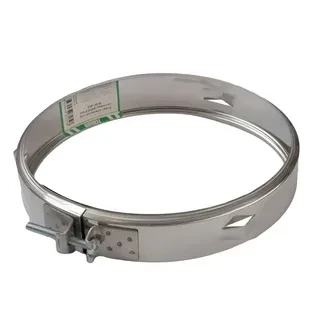 Хомут обжимной из нерж/стали под растяжку d=110 (толщ 0,5мм) AISI 430