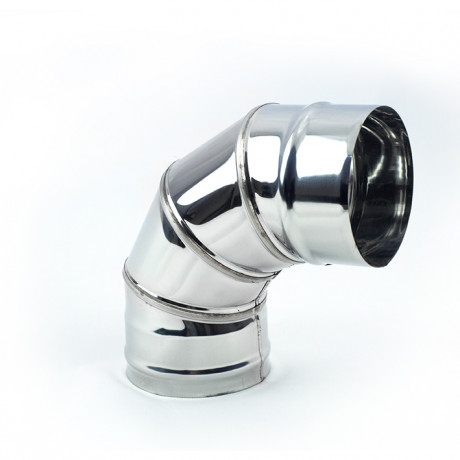 Колено из нерж/стали d=110/90° (толщ. 0,5мм) ОМ-Р AISI 430 ТиС