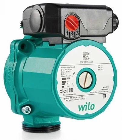 Насос цирк. WILO-STAR RS 25/6/130 б/НГ арт 9168934 (43-61-84 Вт)