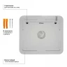 М зеркало MIXLINE СТИВ 700х680 LEDподсветка, сенс выкл, светодиодная подсветка