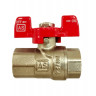 Кран шаровый AQUASTRIDE d=1/2" В/В бабочка никель WBA-S111