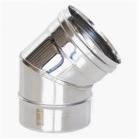 Колено из нерж/стали d=200/45° (толщ. 0,8мм) ОМ-Р AISI 430 ТиС
