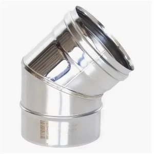 Колено из нерж/стали d=200/45° (толщ. 0,8мм) ОМ-Р AISI 430 ТиС