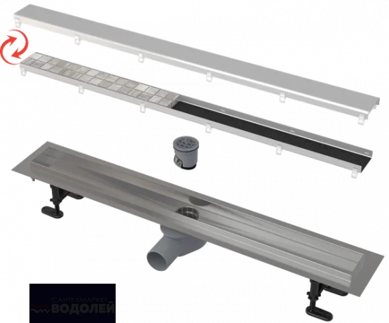 Канал душевой AlcaPlast APZ13 Duble9-950 в комплекте с решеткой