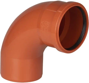 Колено наружное канализационное d=110х90° радиальное Ostendorf KGB 1МS W 228088