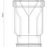 Сифон универс d=1и1/2"Вх50 сухой гидрозатвор с функц обр/клапана MRNRV50