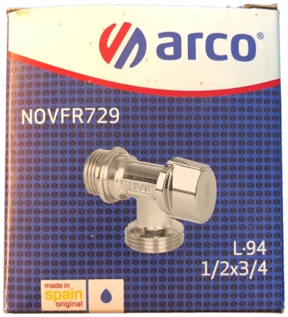 Кран шаровый угловой d=1/2x3/4 ARCO арт NOVFR729