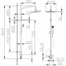 Душевой компл BRAVAT FIT (б/смес, круглый верх душ, лейка, шланг) арт D283CP-2-RUS