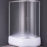 Кабина душ. LORANTA CS-827 HL 120х80х195 гл/поддон проф алюм мат/стекло