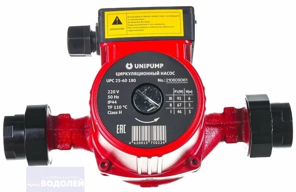Насос циркуляционный UNIPUMP UPC 25-60 L180