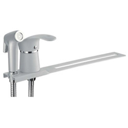 Смеситель для биде LEDEME L5221 с лейкой шлангом на планке для унитаза хром