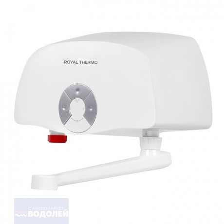 Водонагреватель проточный ROYAL THERMO SmartFix T 5,5кВт кран (ступ-2,2/3,3/5,5кВт)