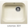 Мойка из искусств камня POLYGRAN F17 331 хлопок 430х500мм с сифоном