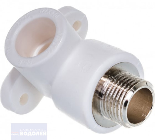 Колено наст. с МРН VALTEC PPR d=20х1/2" белое VTp.755.0.02004