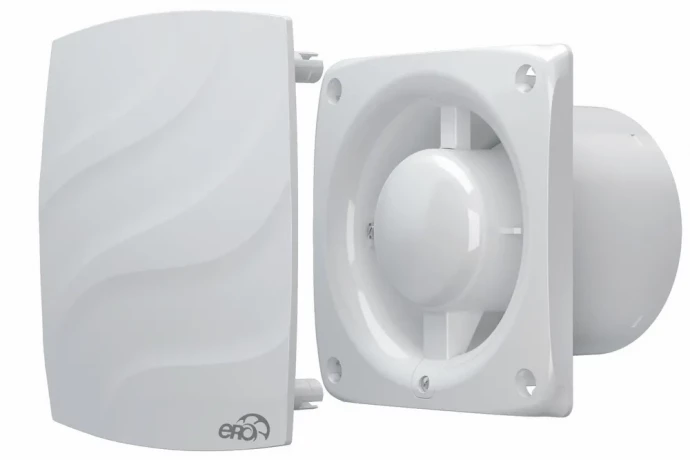 Вентилятор осевой вытяжной "ЭРА" Wave 100C Ivory d100 на подшипниках качения
