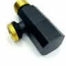 Вентиль угловой d=1/2"x1/2" приборный с отражателем черный ViEiR VER36-С