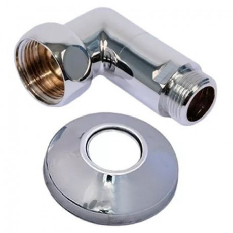 Уголок д/полотенцесушителя латунного d=3/4"х1/2" в/н хром  THERMOFIX